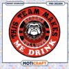 Georgia Bulldogs Team Drink Design PNG Instant Download