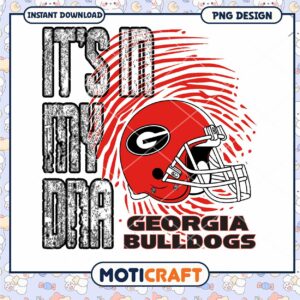 Georgia Bulldogs Its in My DNA PNG Download Design