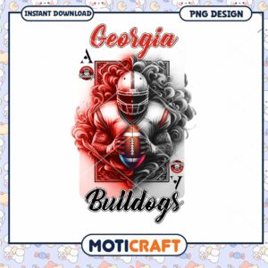 Georgia Bulldogs Football PNG Art Design for Fans