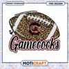 Gamecocks Leopard Print Football PNG Design Download