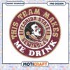 Florida State Seminoles Team Drink PNG Design Download