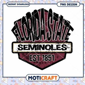 Florida State Seminoles Vintage Design PNG Download