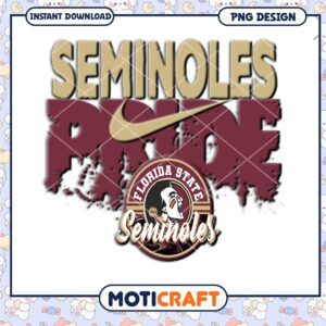 Florida State Seminoles Pride PNG Instant Download Art