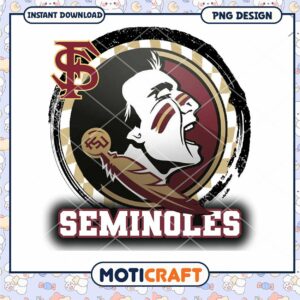 Florida State Seminoles PNG Design Instant Download Art