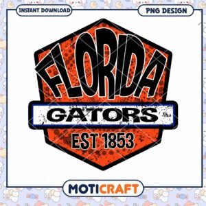 Florida Gators Vintage Logo Design Instant Download PNG
