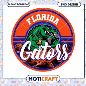 Florida Gators Team Logo PNG Instant Download Design