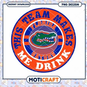 Florida Gators Team Spirit Design Instant Download PNG