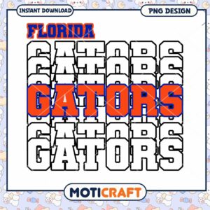 Florida Gators Sports PNG Design for Instant Download