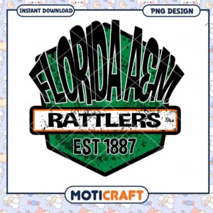 Florida A&M University Rattlers PNG Instant Download Design