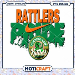 Florida A&M Rattlers Pride PNG Instant Download Design