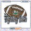 Fighting Irish Leopard Print Football PNG Design Download