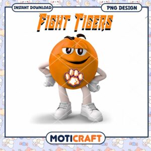 Fight Tigers Mascot PNG Instant Download Design Image
