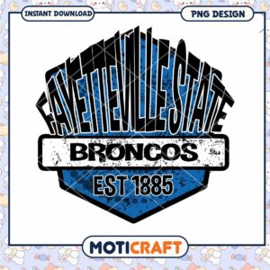 Fayetteville State Broncos Team Spirit PNG Design Download