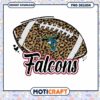 Falcons Leopard Print Football PNG Instant Download Design