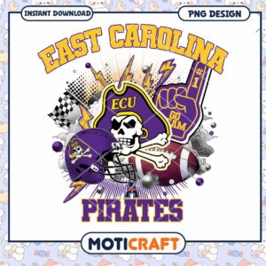 East Carolina Pirates PNG Design Instant Download Art