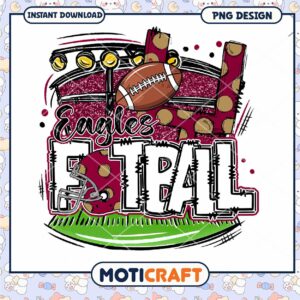 Eagles Football PNG Design for Instant Download Fun