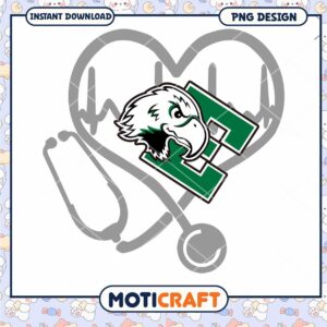 Eagle Heartbeat Stethoscope PNG Design Downloadable Art