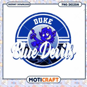 Duke Blue Devils PNG Design for Instant Download Art