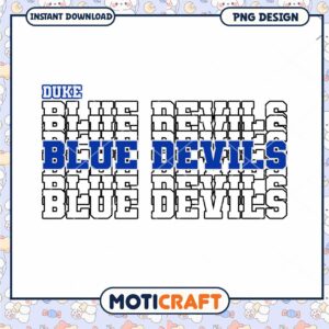 Duke Blue Devils PNG Design for Instant Download Fun