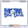 Duke Blue Devils Love Football PNG Instant Download Art