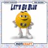 Download Lets Go Blue Cheerful PNG Design for Fans