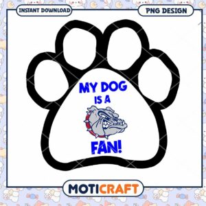Dog Paw Print Design for Fans Instant Download PNG