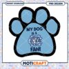 Dog Fan PNG Design for Carolina Tar Heels Lovers