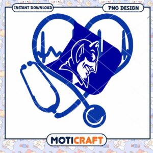 Devil Heart Stethoscope Medical PNG Design Download