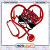 Cute Heart Stethoscope Unity PNG Design Download