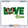 CSU Rams Love Graphic PNG for Fans and Students