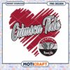 Crimson Tide Heart Design PNG for Alabama Fans Download