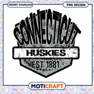 Connecticut Huskies Vintage Design for Instant Download