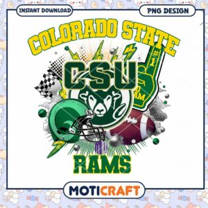 Colorado State Rams PNG Design Instant Download Art