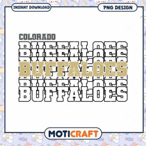 Colorado Buffaloes PNG Design for Instant Download Art