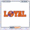 Clemson Tigers Loyal Spirit PNG Design for Fans