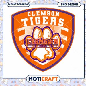 Clemson Tigers Logo Downloadable PNG Design for Fans