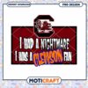 Clemson Fan Nightmare Funny College Football PNG Design