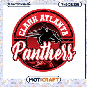 Clark Atlanta Panthers Logo PNG Instant Download Design