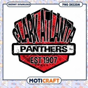 Clark Atlanta Panthers PNG Design Instant Download Art