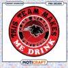 Clark Atlanta Panthers Drink Team PNG Design Download