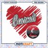 Cincinnati Bearcats Heart Design PNG Instant Download