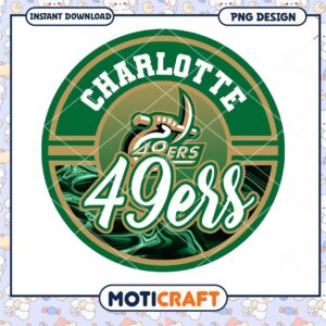 Charlotte 49ers PNG Design Instant Download Graphic