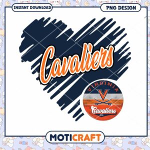 Cavaliers Heart Design Instant Download PNG Art Print