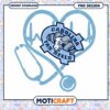 Carolina Tar Heels Heart Stethoscope PNG Design Download 2 Carolina Tar Heels Heart Stethoscope PNG Design Download