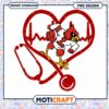 Cardinal Heartbeat Stethoscope PNG Instant Download