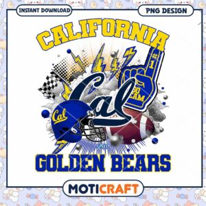 California Golden Bears Football PNG Instant Download Art