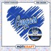 BYU Cougars Heart Design PNG Instant Download Gift 2 BYU Cougars Heart Design PNG Instant Download Gift
