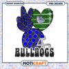 Bulldogs Peace Love and Football PNG Design Download 1 Bulldogs Peace Love and Football PNG Design Download