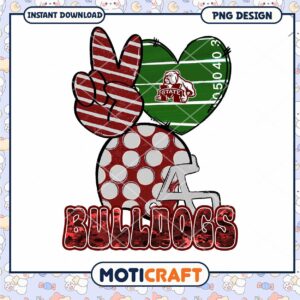 Bulldogs Football PNG Design for Instant Download Fun