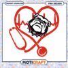 Bulldog Heartbeat Stethoscope PNG Design for Download 2 Bulldog Heartbeat Stethoscope PNG Design for Download